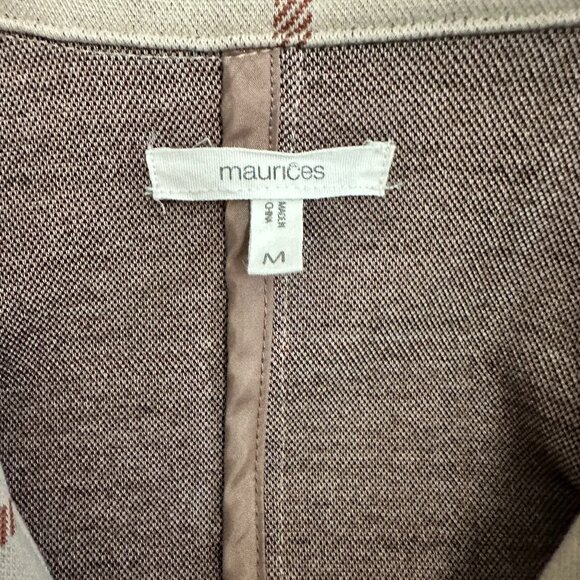 Medium Maurice's Plaid Double-Breasted Blazer Coat - Picture 5 of 5